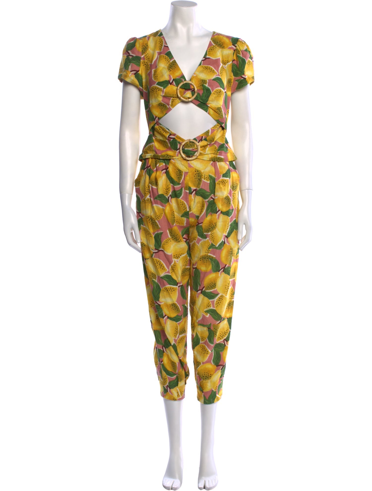 Farm Rio Linen Printed Jumpsuit