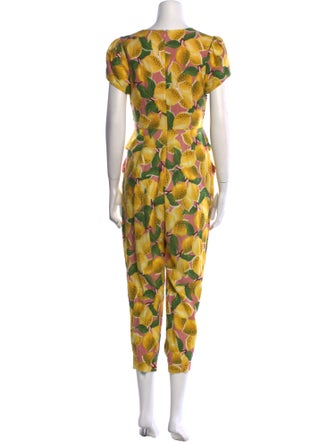 Farm Rio Linen Printed Jumpsuit