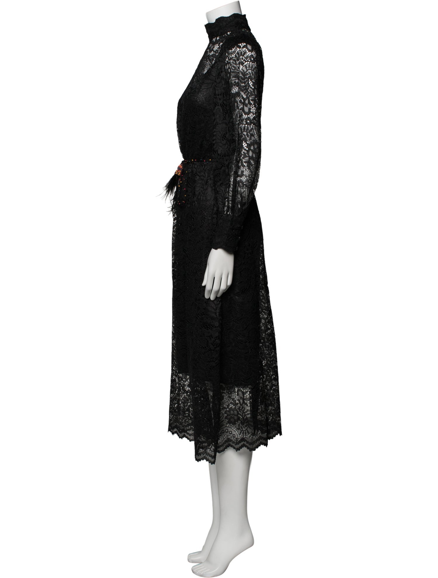 Farm Rio Lace Pattern Midi Length Dress