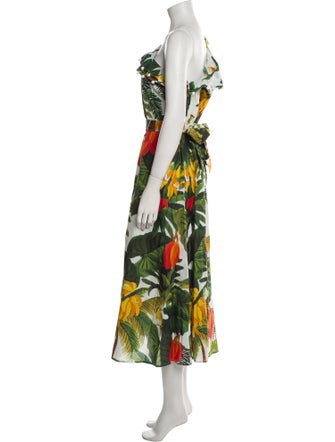 Farm Rio Floral Print Long Dress