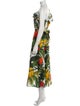 Farm Rio Floral Print Long Dress