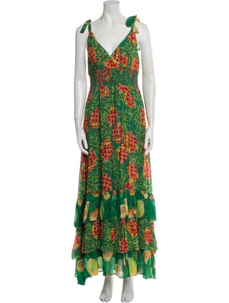 Farm Rio Printed Long Dress