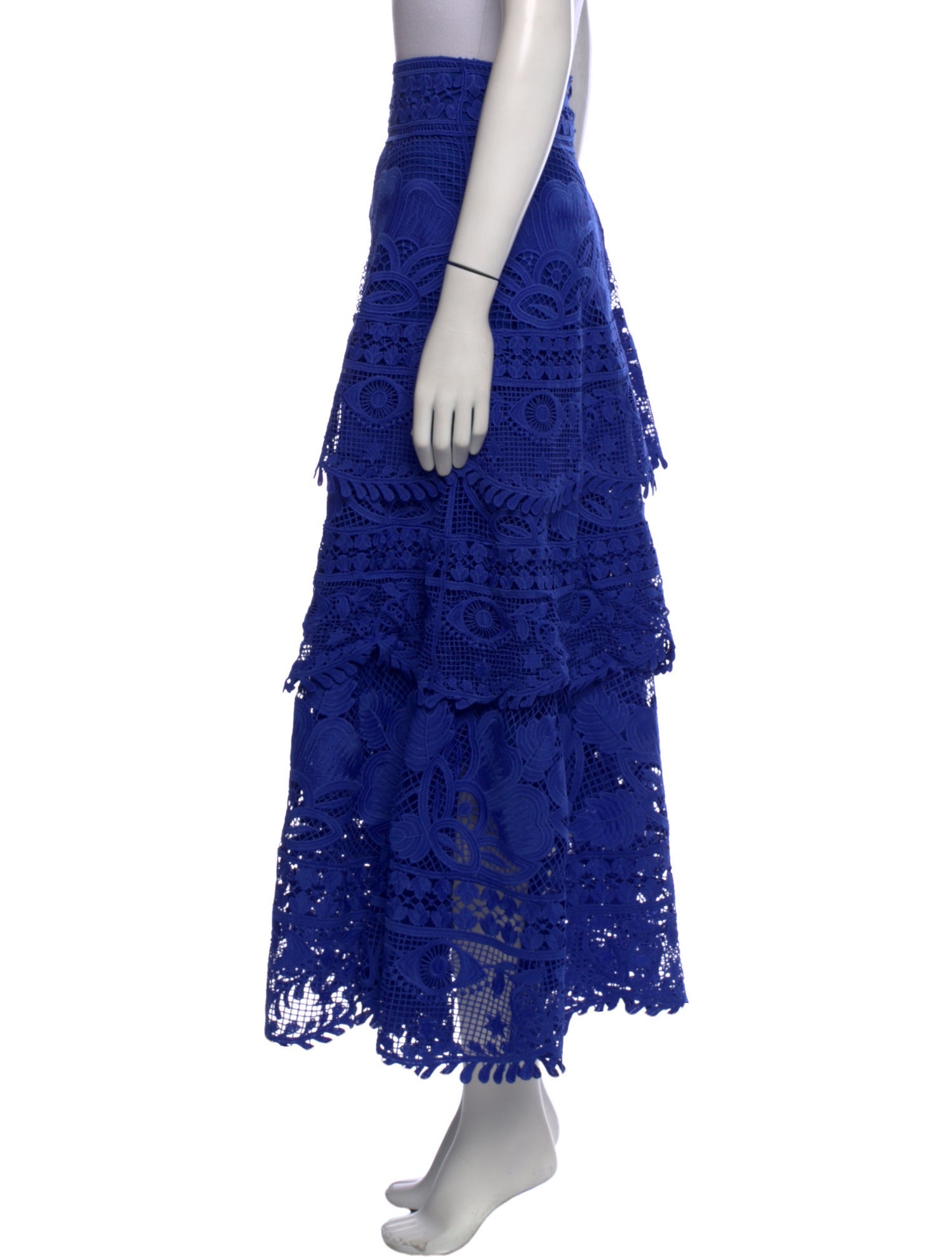 Farm Rio Lace Pattern Midi Length Skirt w/ Tags