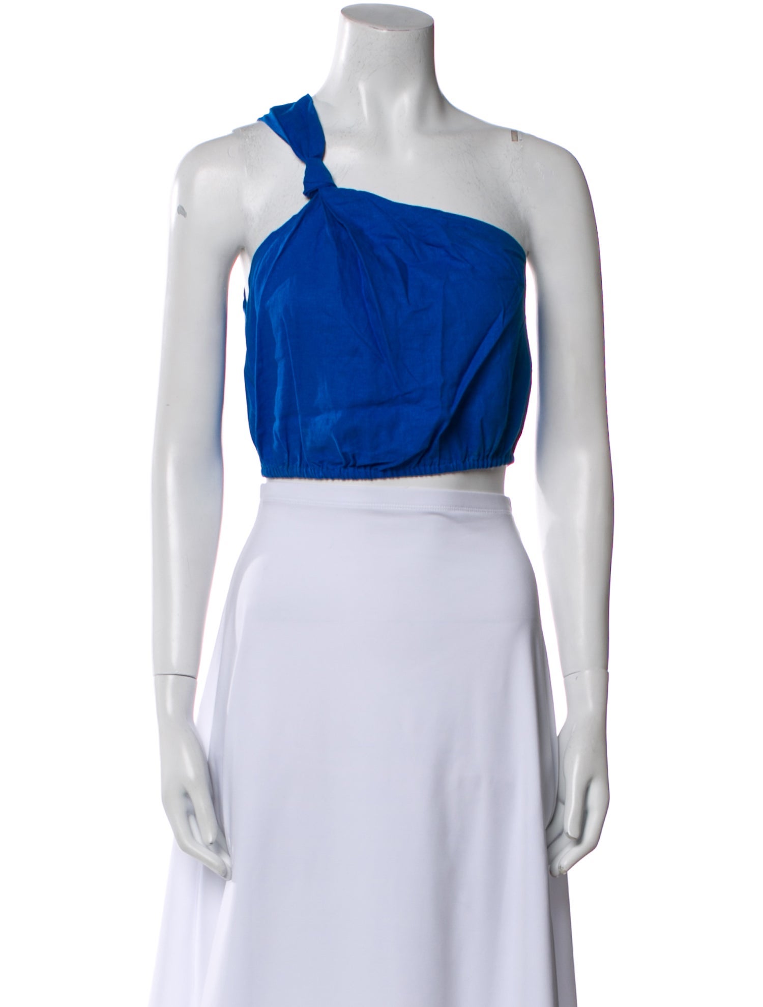 Farm Rio One-Shoulder Sleeveless Crop Top