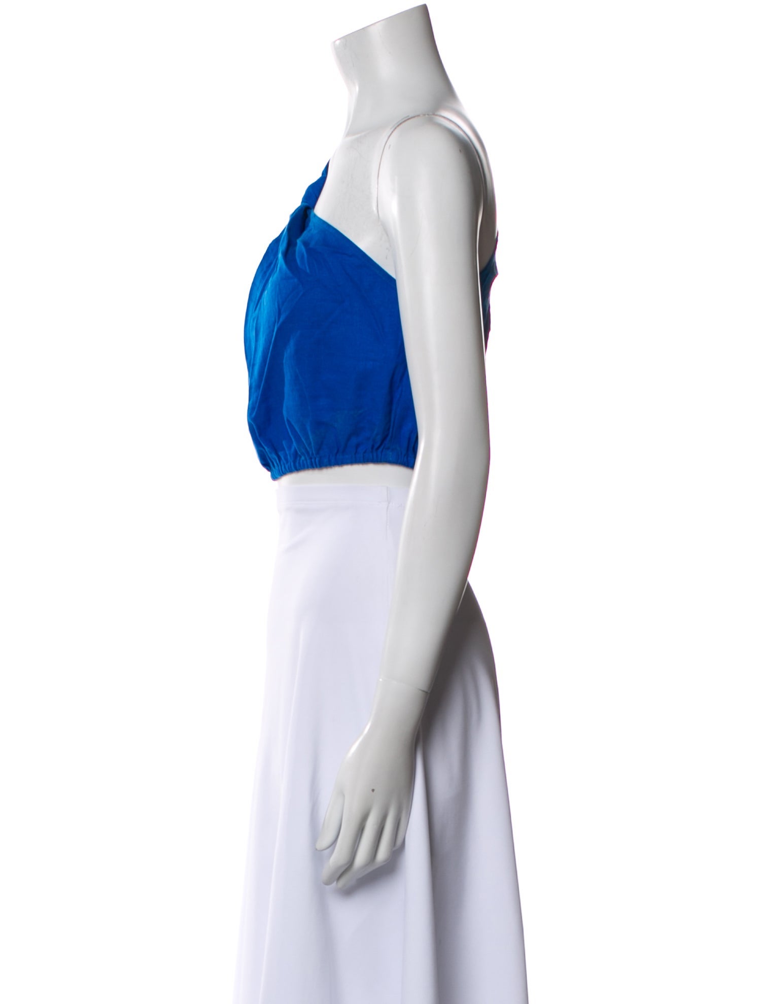 Farm Rio One-Shoulder Sleeveless Crop Top