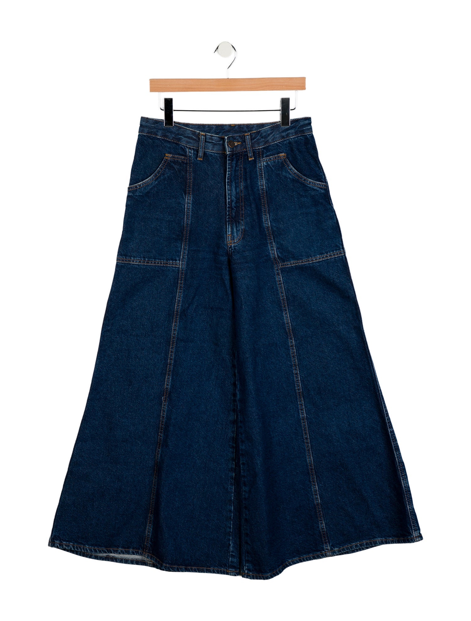 Farm Rio High-Rise Wide Leg Jeans