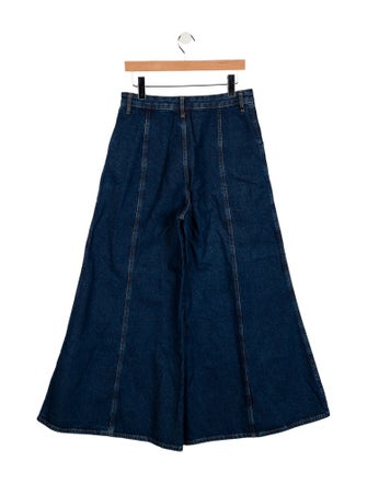 Farm Rio High-Rise Wide Leg Jeans
