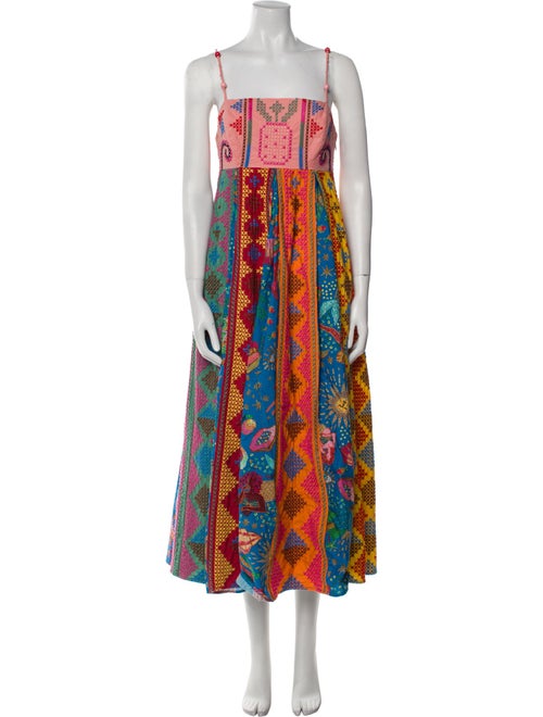 Farm Rio Printed Long Dress