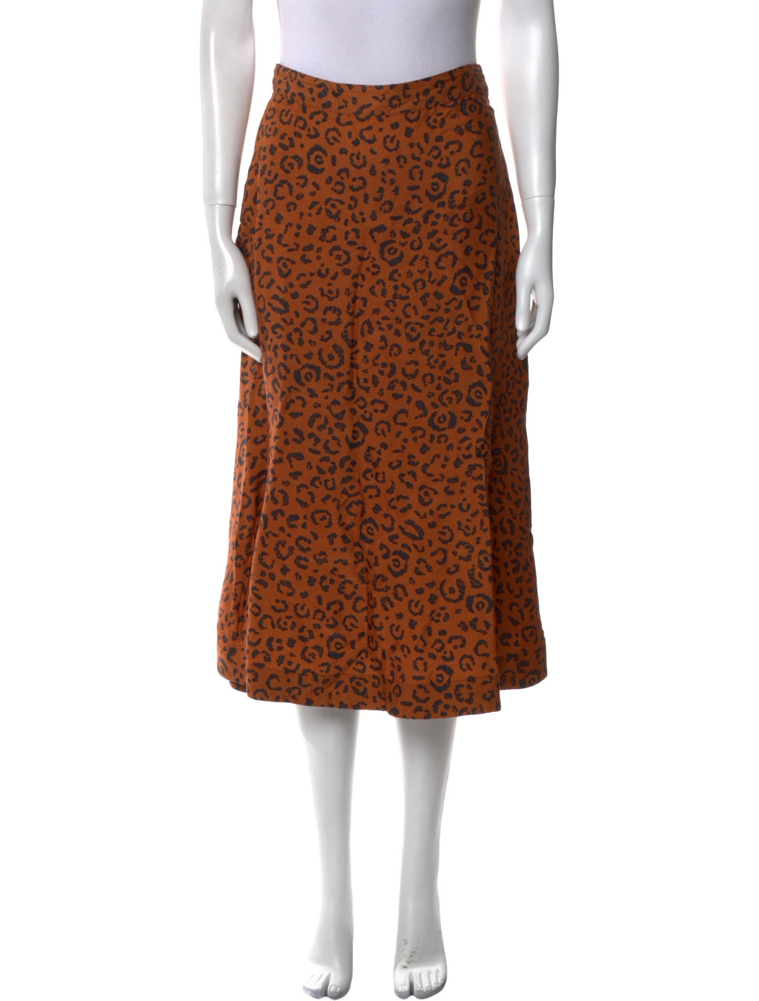 Farm Rio Animal Print Knee-Length Skirt