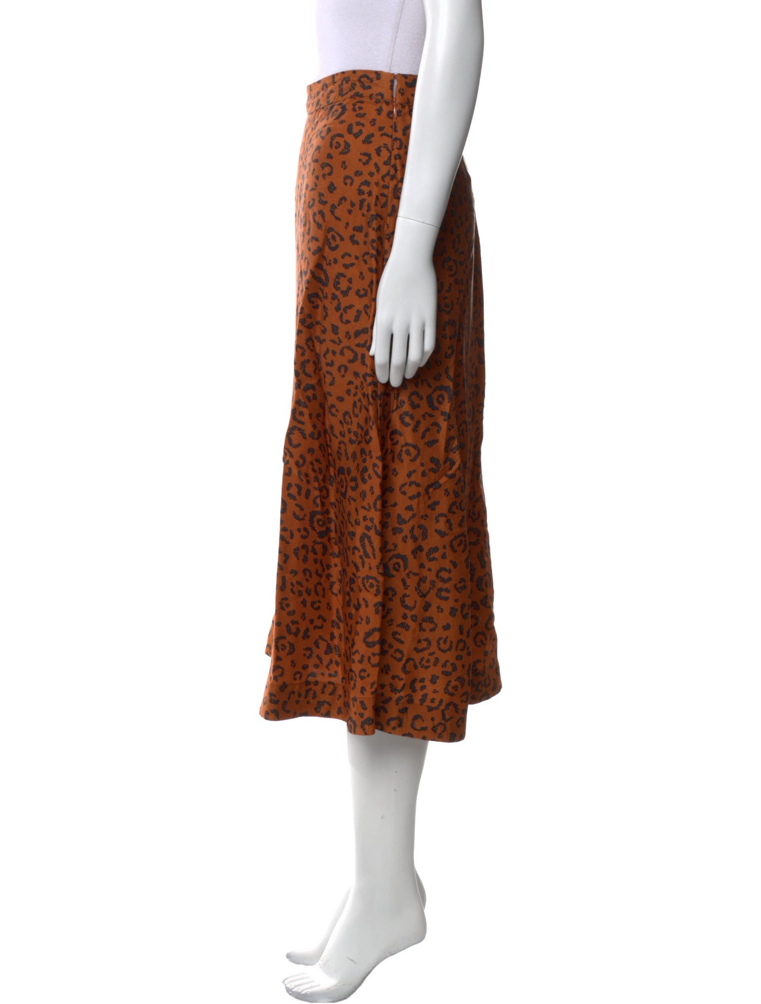 Farm Rio Animal Print Knee-Length Skirt