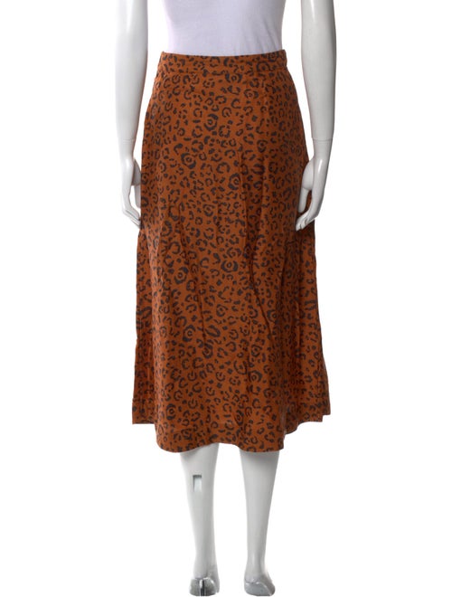 Farm Rio Animal Print Knee-Length Skirt