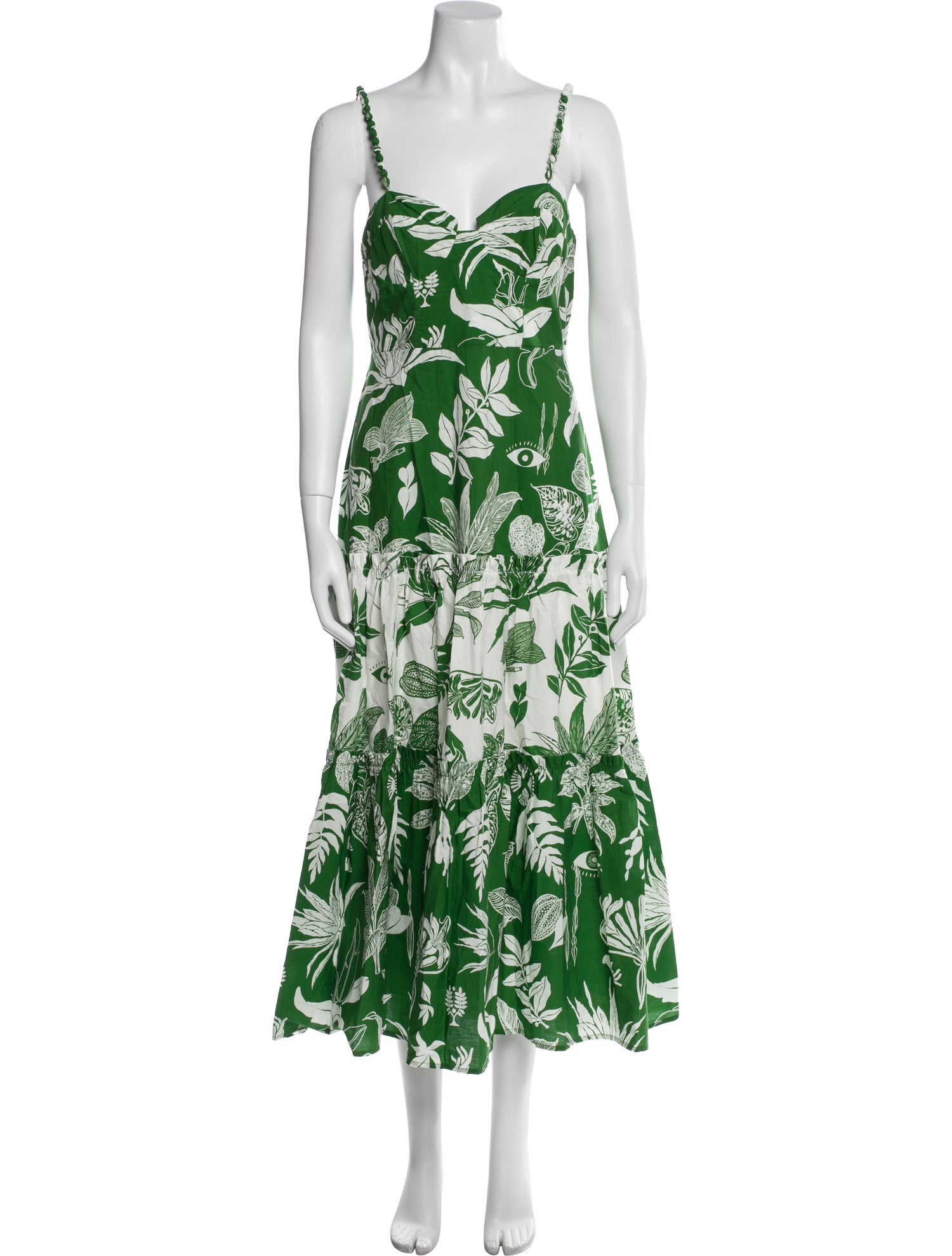 Farm Rio Floral Print Long Dress