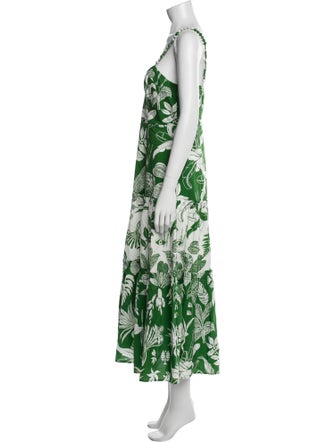 Farm Rio Floral Print Long Dress