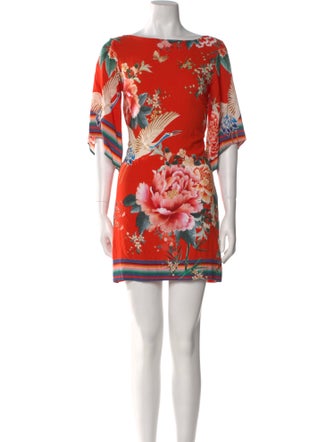 Farm Rio Floral Print Mini Dress