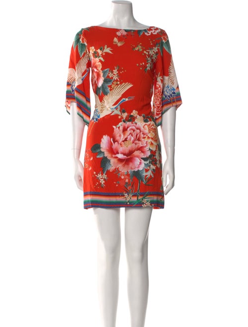 Farm Rio Floral Print Mini Dress