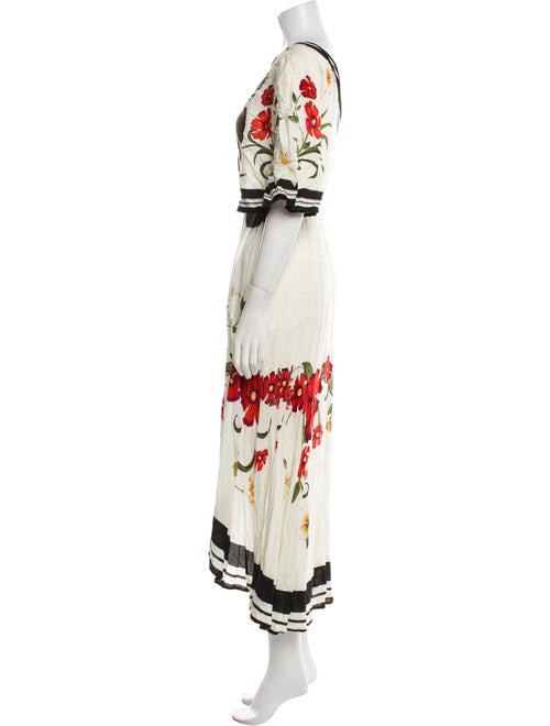 Farm Rio Floral Print Long Dress
