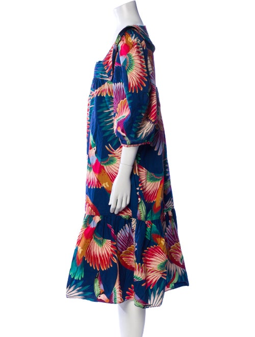 Farm Rio Printed Midi Length Dress