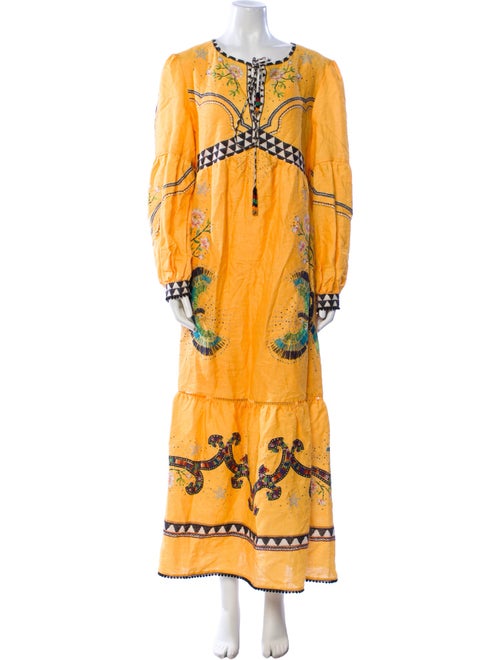 Farm Rio Linen Long Dress