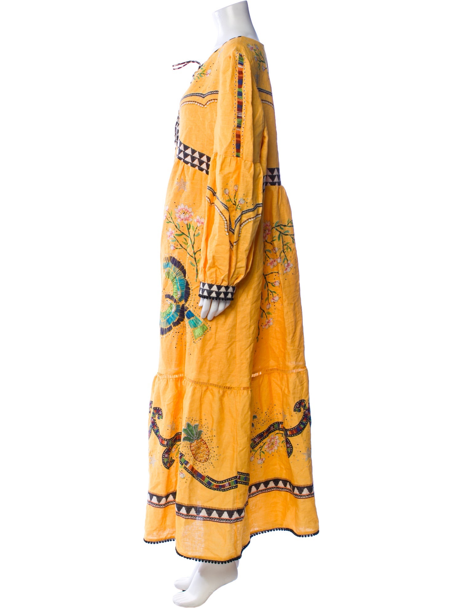 Farm Rio Linen Long Dress