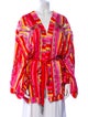Farm Rio Printed Beaded Accents Robe