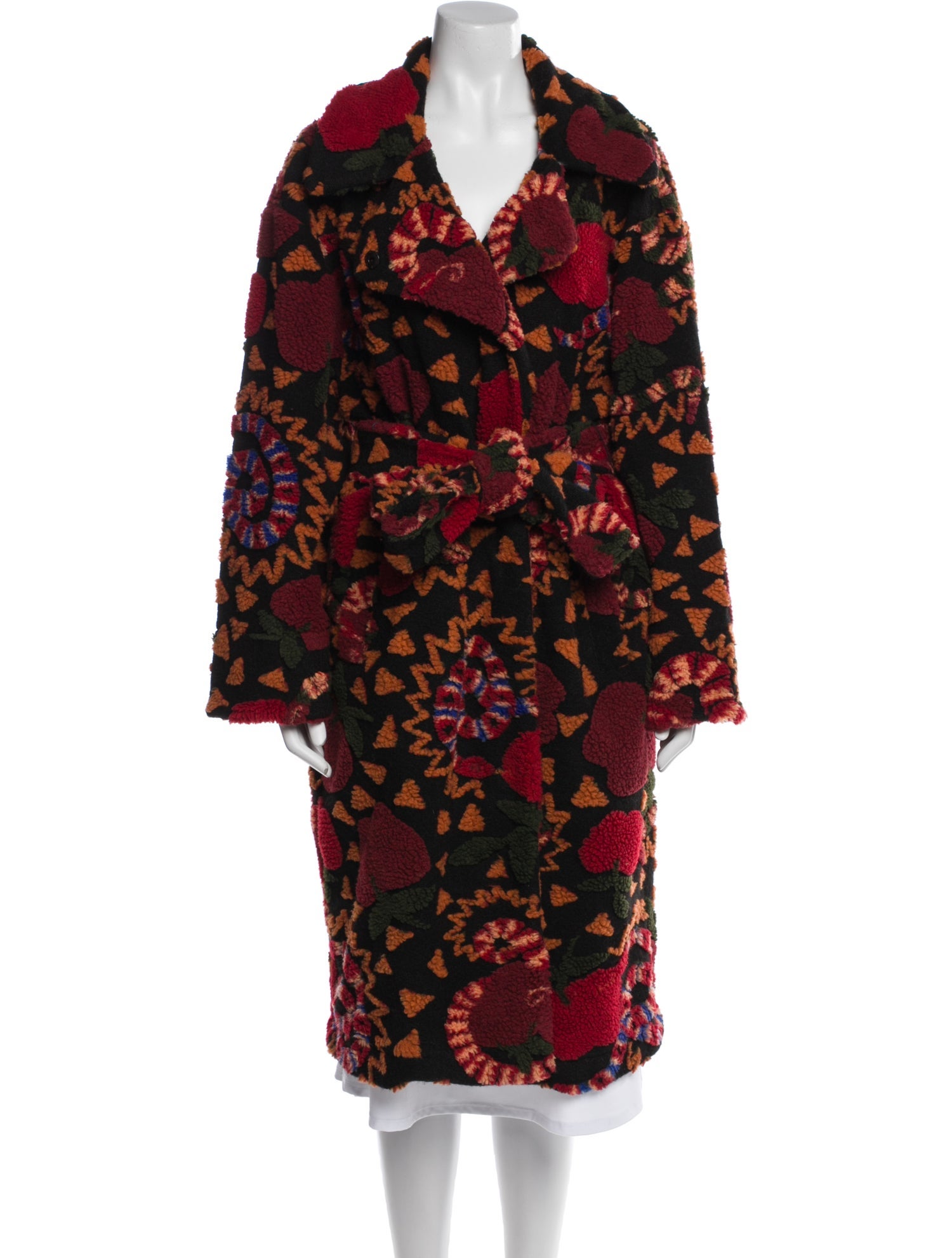 Farm Rio Printed Trench Coat