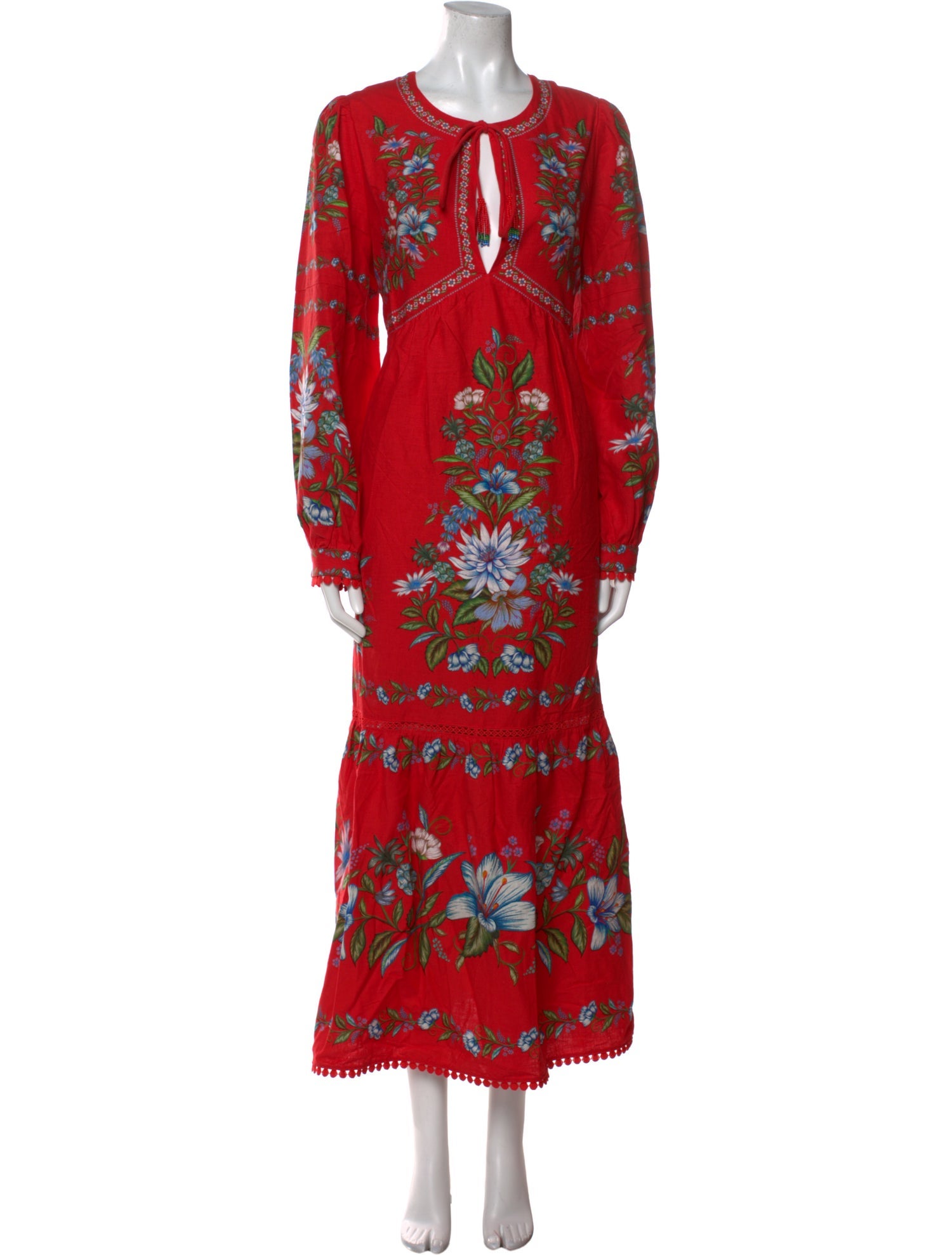 Farm Rio Linen Long Dress w/ Tags