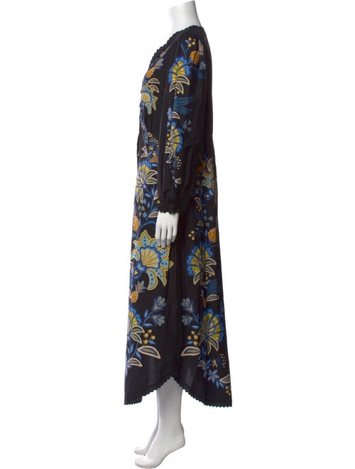 Farm Rio Floral Print Long Dress