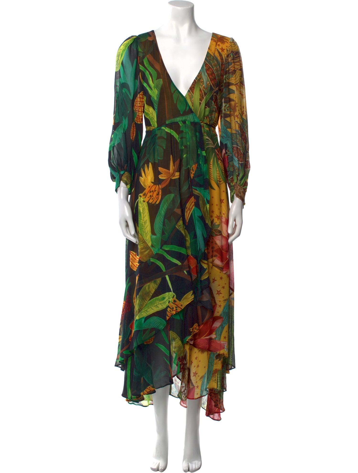 Farm Rio Printed Long Dress