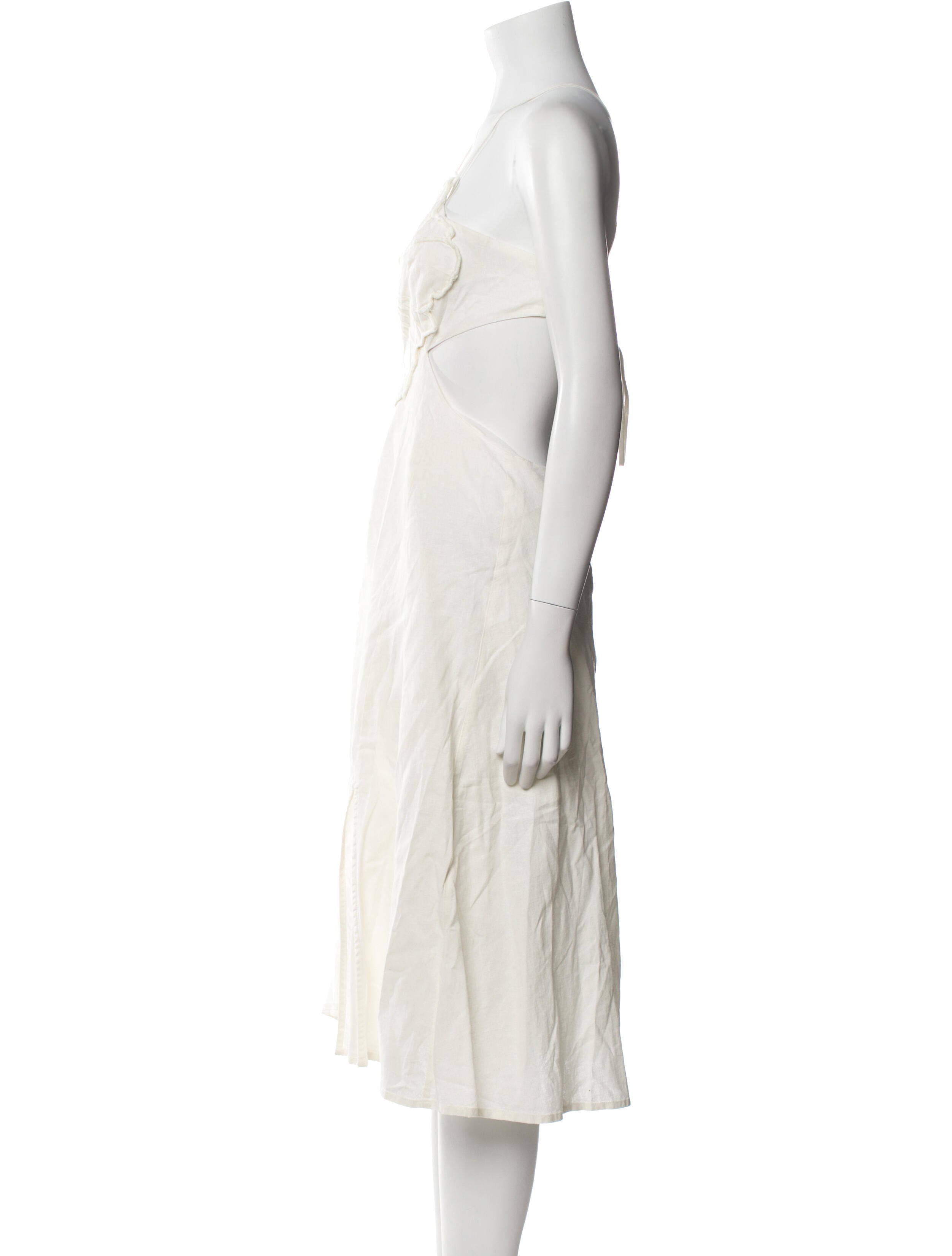 Farm Rio Linen Midi Length Dress