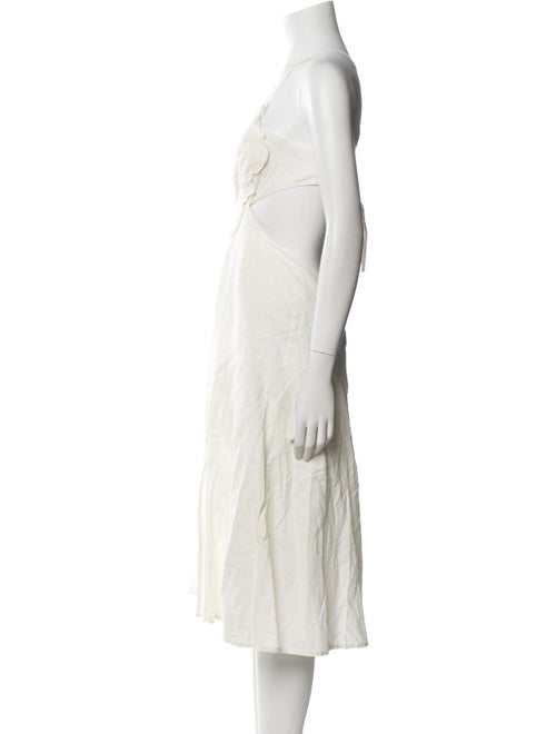 Farm Rio Linen Midi Length Dress