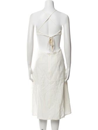 Farm Rio Linen Midi Length Dress