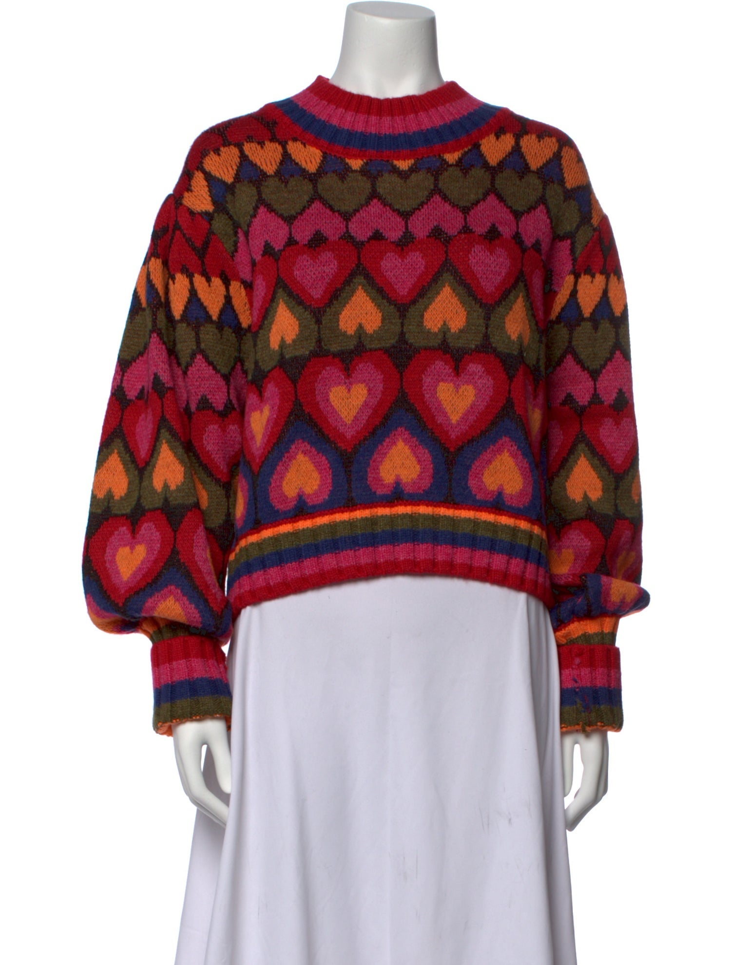 Farm Rio Printed Mock Neck Sweater w/ Tags