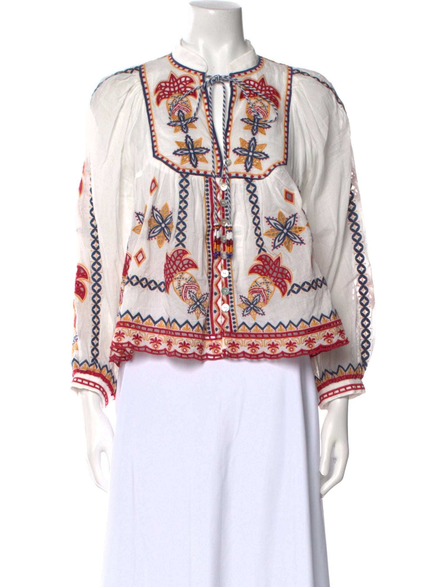 Farm Rio Printed V-Neck Tunic