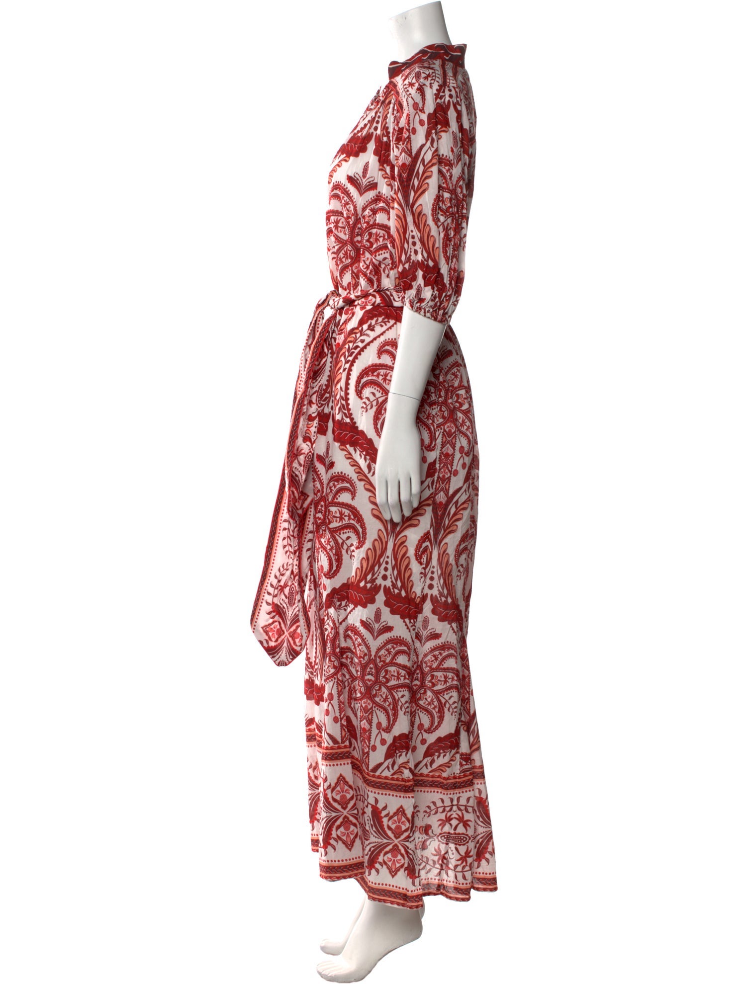 Farm Rio Paisley Print Long Dress