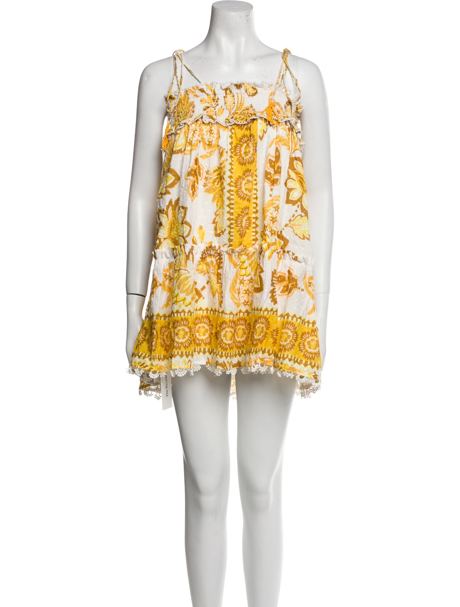 Farm Rio Floral Print Mini Dress