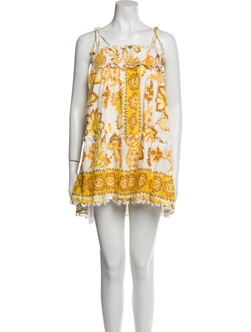 Farm Rio Floral Print Mini Dress