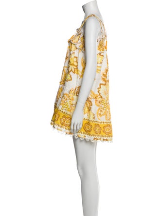 Farm Rio Floral Print Mini Dress