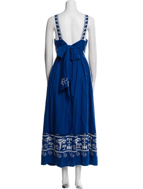 Farm Rio Linen Midi Length Dress