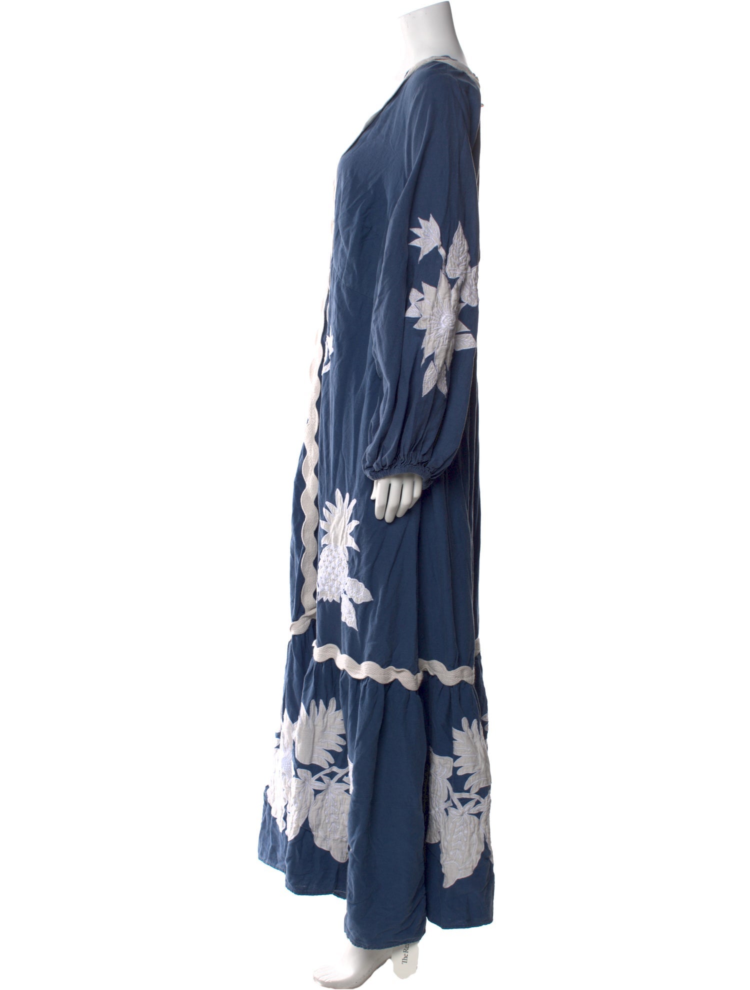 Farm Rio for Anthropologie Linen Long Dress