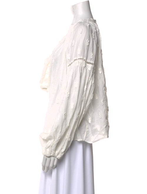 Farm Rio V-Neck Long Sleeve Blouse