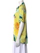 Farm Rio Printed Short Sleeve Button-Up Top