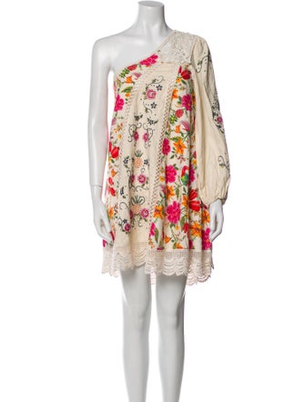 Farm Rio Floral Print Mini Dress