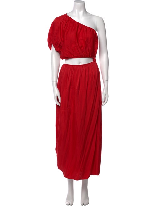 Farm Rio One-Shoulder Long Dress