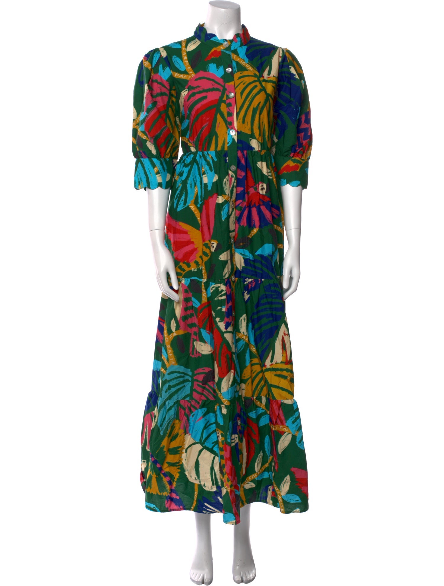 Farm Rio Printed Long Dress