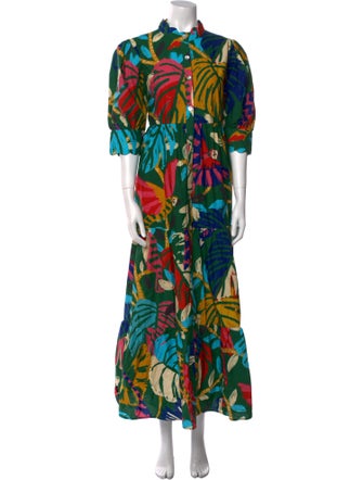 Farm Rio Printed Long Dress