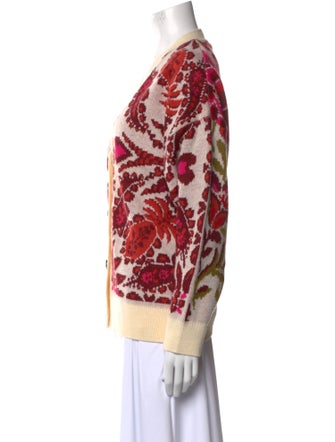 Farm Rio Printed V-Neck Sweater