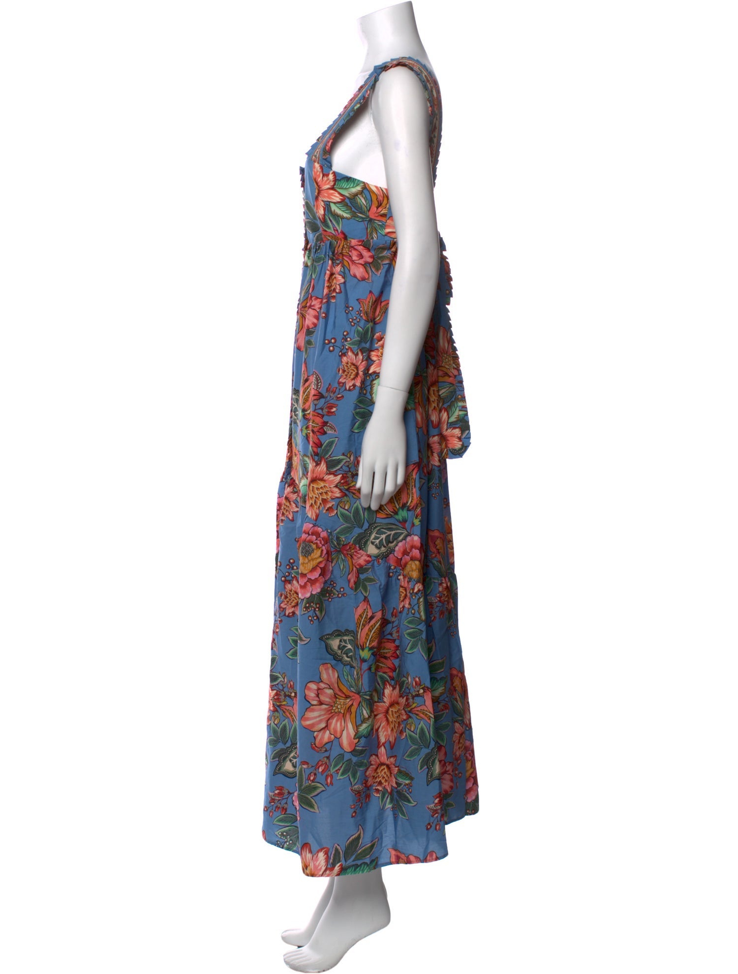 Farm Rio Floral Print Long Dress w/ Tags