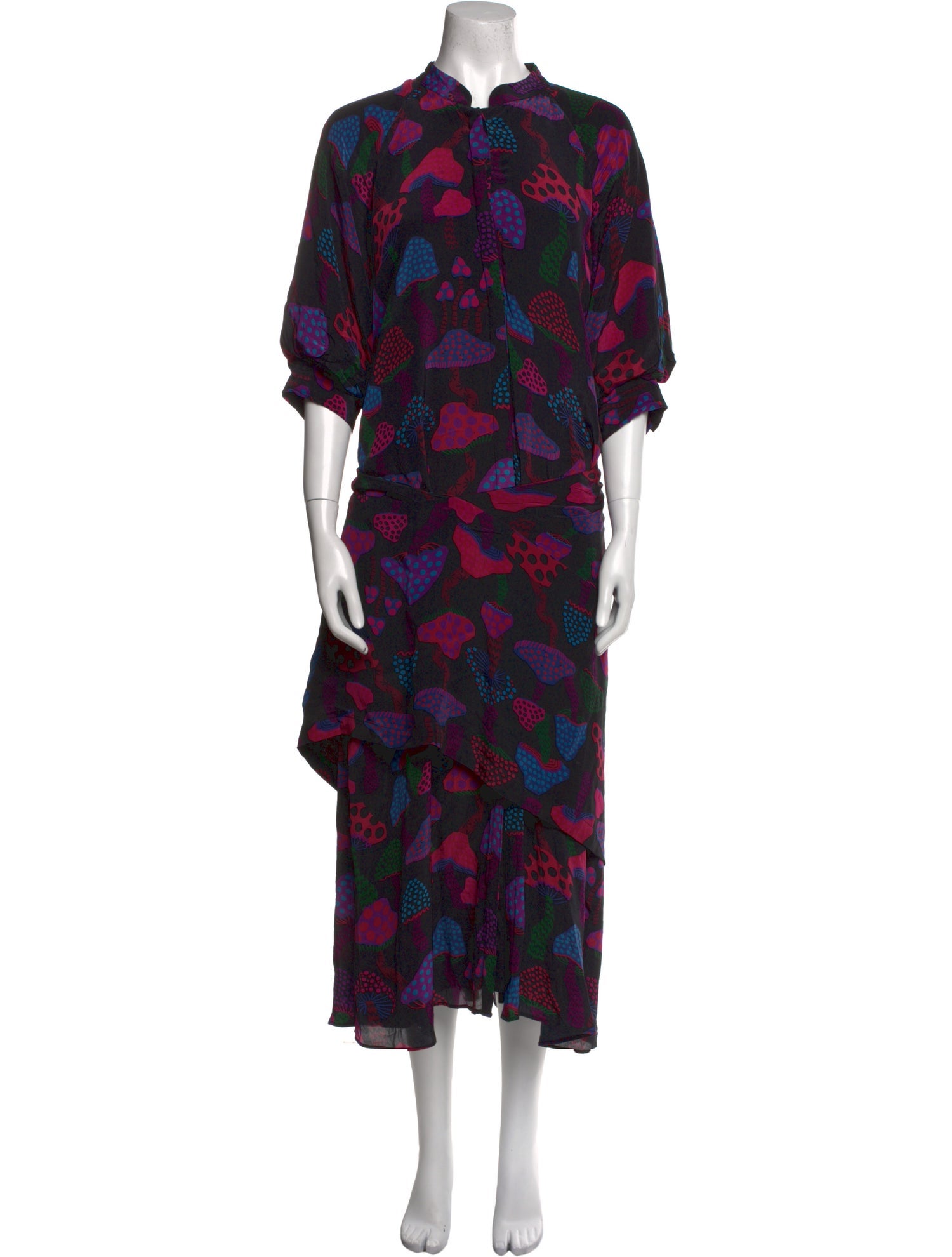 Farm Rio Floral Print Long Dress