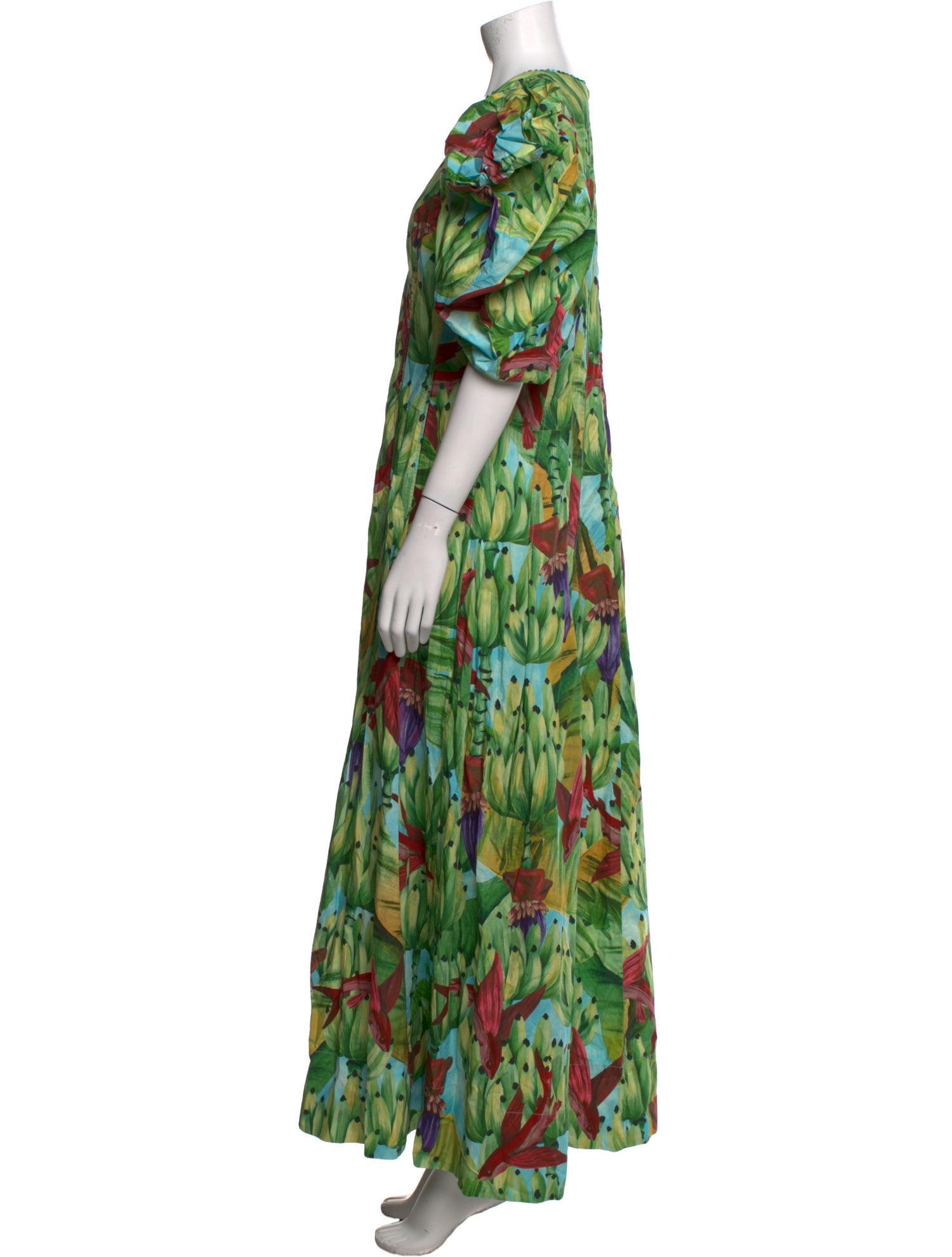 Farm Rio Floral Print Long Dress