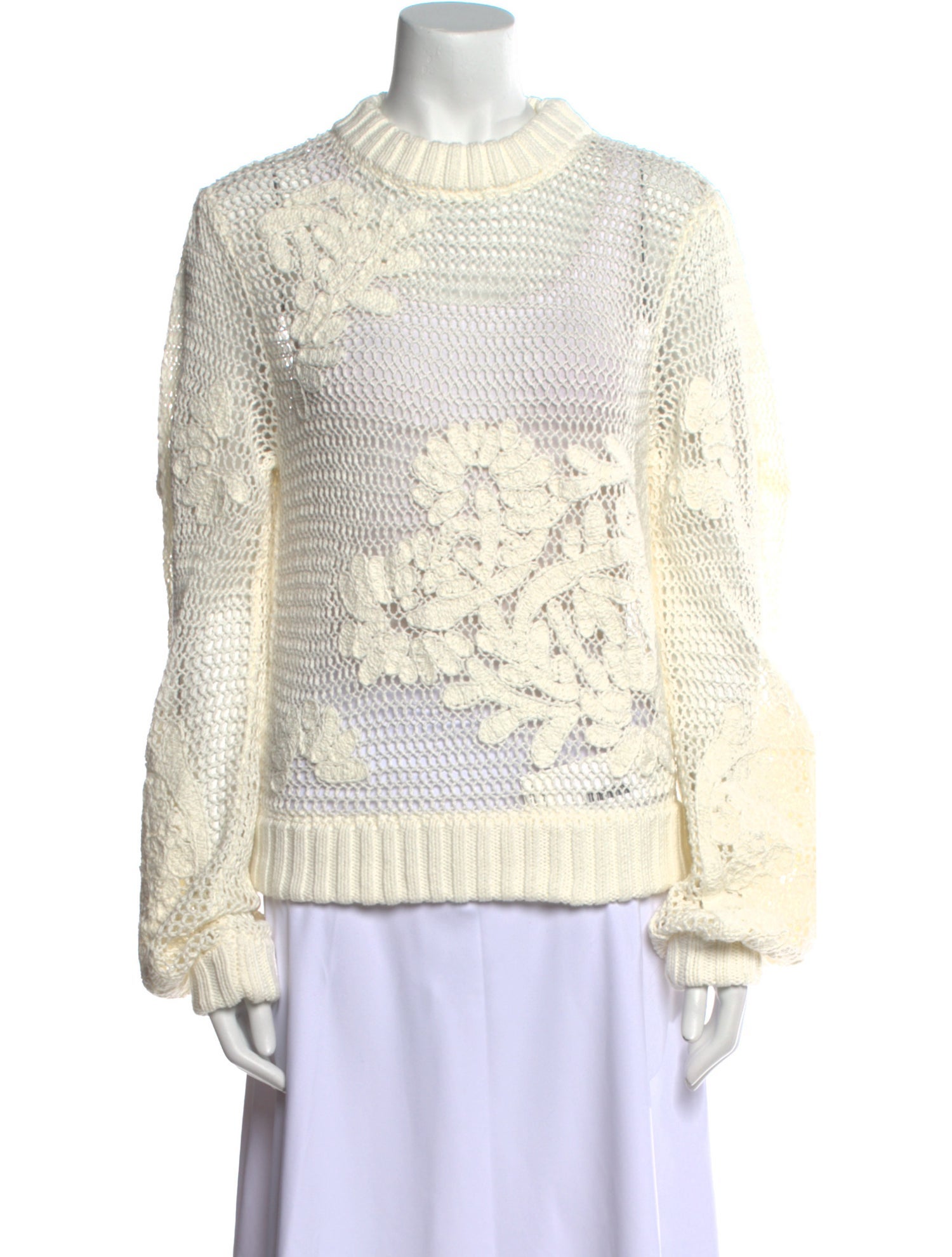 Farm Rio Mock Neck Sweater